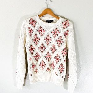 Vintage knit sweater 80s